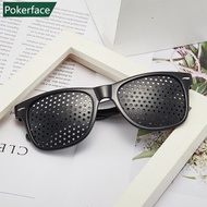 POKERFACE Vision Care Wearable Corrective Glasses Improver Stenopeic Pinhole Pin Hole Glasses Anti-f