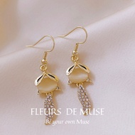Fleurs de Muse Fox Tail Opal Stone Earrings