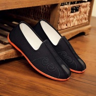 Old Beijing Cloth Shoes Single Shoes Cloud Toe Sprinkler Shoes Men Casual Shoes Peas Shoes Cloud Sho