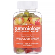 (IMPORT) Gummiology ADULT APPLE CIDER VINEGAR, 90 vegie gummies (support weight loss, skin health) b