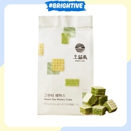 [OSULLOC] Green Tea Wafers Cube 100g