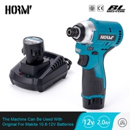 12V Brushless Electric Hammer Drill 120N.m Cordless Screwdriver Adjust Torque Wireless Electric Impact Drill For Makita Battery DIY Power Tool