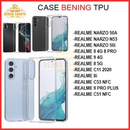 CASE CLEAR TPU REALME 8 4G 8 PRO 8 5G 8i 9 PRO PLUS 9 4G C11 2020 C53 C51 NARZO 50A 50i N53 NOTE 50 