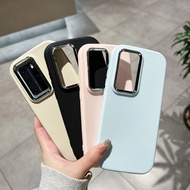Soft Case Silicone Circle Macaron Candy Chrome Lens Camera Casing Full Cover Round Model Cute Adorab