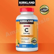 Kirkland Chewable Vitamin C 500mg. 維他命C 500mg 咀嚼片 500片 096619985012