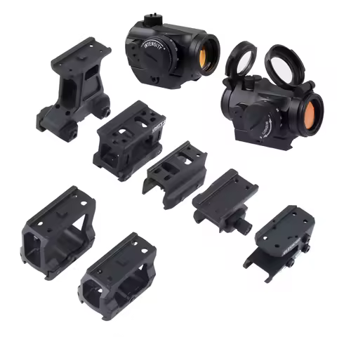 Tactical T01 T02 2MOA Red Dot Sight 20mm Hunting Riflescope With DANIEL DEFENSE GEISSELE UNITY Riser