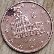 5 euro cent 2006 Italy koin error (1)