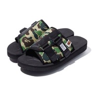 A bathing ape bape x suicoke ABC kaw -ape 迷彩 拖鞋