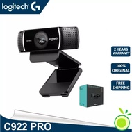 Logitech C922 Pro Stream เว็บแคม HD 1080P มีไมโครโฟนในตัวสำหรับ PC คอมพิวเตอร์แล็ปท็อป