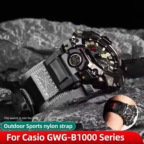 Loop Nylon Canvas watch band For Casio G-SHOCK Big King 3rd generation 5713 GWG-B1000 watchstrap Men