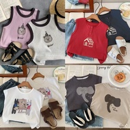 Children's Vest Bangcheng Summer New Style Cute Bear Pit Strip Boys Girls All-Match Summer Dress Sle