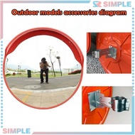 Outdoor Indoor Traffic Wide-angle Mirror Concave-convex Mirror Blind Spot Mirror Side
