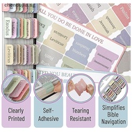 DUJIA Bible Book Tabs Bookmark Stickers Index Tabs Label Stickers Self-Adhesive Stationery Paper Tabs Study Supplies Accessories SG