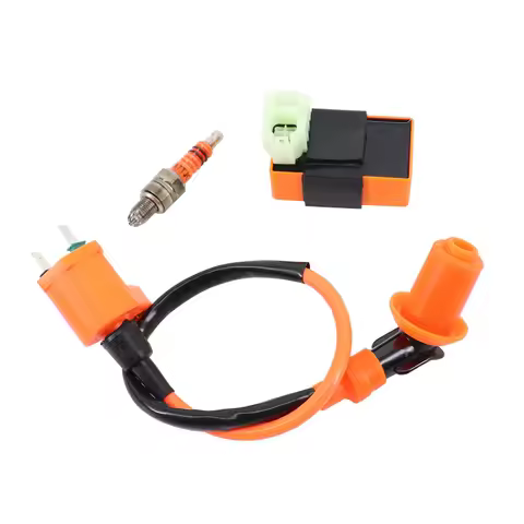 Performance Racing 6 Pins AC CDI Box Ignition Coil A7TJC Spark Plug for GY6 50 80 110 125 150cc Mope
