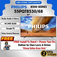 【Free Basic Install】Philips 8500 Series | 55PQT8530/68 | 65PQT8530/68 | Ultra-sharp TV | Google TV |