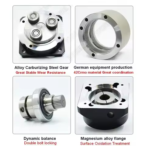 Planetary Gearbox 7 Arcmin Ratio 3:1-100:1 Reducer Step-down Reduction Gearbox Nema34 86mm Stepper 7