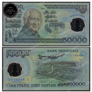 Uang Kuno 50000 Rupiah 1993 Polymer UNC