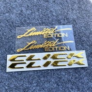 3 cái/bộ đa-màu sắc 3D Honda nhấp chuột và 125i hoặc 150i giới hạn keo mềm Emboss thư tấm dán logo b