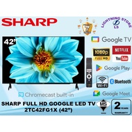 Sharp AQUOS 42" Full HD Smart Google Led Tv 2TC42FG1X (Foc Hdmi Cable & Bracket Tv)