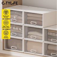 Citylife 40L Stackable Storage Chest Drawers box Home Organizer Drawer Plastic Cabinet G-5205