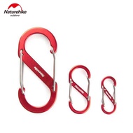 GANTUNGAN CARABINER ACCESSORIES KEYCHAIN SHAPE S ALUMINUM ALLOY NATUREHIKE NH20GS004 CAMPING GLAMPIN