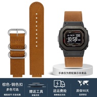 Casio Shock Genuine Leather Watchband DW-H5600 Small Square Vintage Cowhide Clock Strap Modification