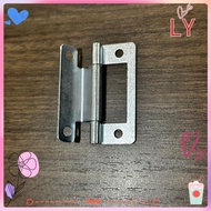 LY 5pcs/set Door Hinge, Soft Close No Slotted Flat Open, Practical Connector Interior Folded Close Hinges Furniture Hardware