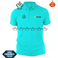 HEBAT [SULAM] MERC AMG LOGO POLO EMBROIDERY BAJU LELAKI PEREMPUAN POLO TEE!! 100% COTTON