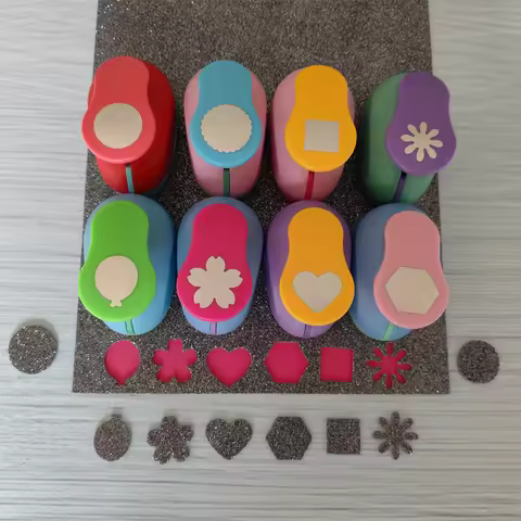 18mm Square 2.5cm Wave Circle Balloon Craft Scrapbooking Machine School Paper Cutting Cutter Puncher