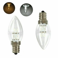 E12 LED Light Bulb Candle Lamp Chandelier Light 10W Equivalent Lamps 220V 80LM Cool/Warm white