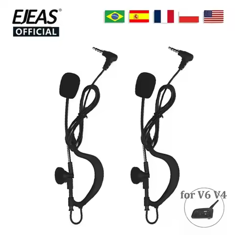 EJEAS V6 FBIM V6C V4C 3.5mm Jack Full Duplex Two-way Intercom Accessory Football Referee Coach Judge