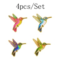 4pcs/Set 2026 Horse Year Zodiac Horse Enamel Pin Hummingbird Brooch Pines Lapel Pins Badge on Backpa