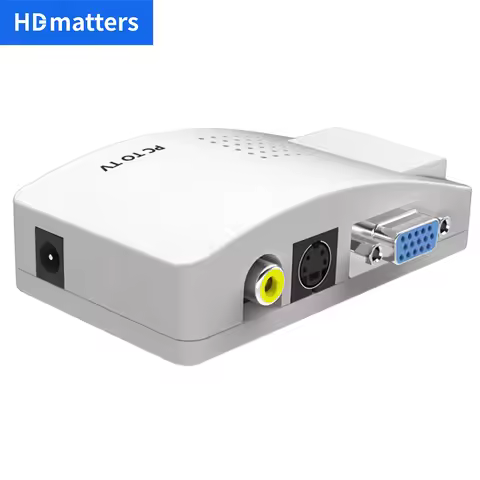 VGA to RCA Converter BOx PC to TV AV VGA S-video converter Splitter VGA to Composite Video VGA Split
