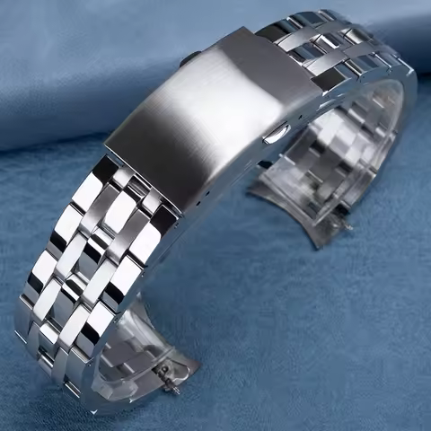 316L Solid Stainless Steel Watchband 19/20mm Fit for Tissot Strap For T17 Prc200 T461 T055 T014 Brac