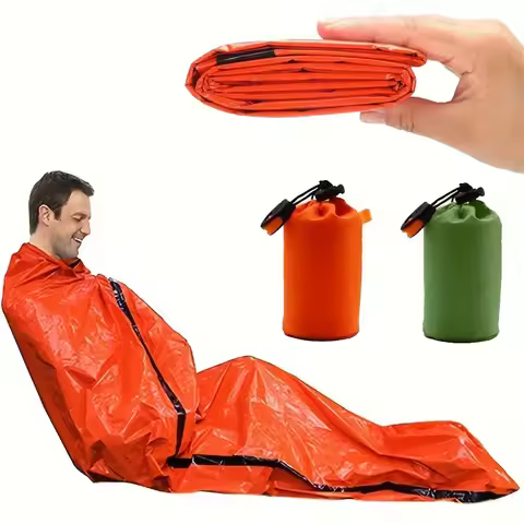 Emergency Sleeping Bag Survival Bag | Portable Blanket Survival Gear Emergency Bivy Sack Bivvy Therm