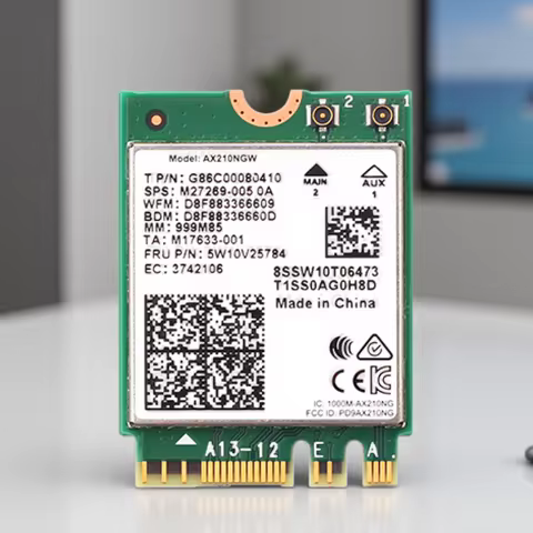 WiFi 6E AX210 Bluetooth 5.3 M.2 Wireless Card For Intel AX210NGW 2.4Ghz 5Ghz 6Ghz 5374Mbps 802.11ax 