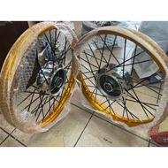 chrome hub alloy gold rim lidi black set wave125 lc135 y125 kriss ex5 dream dash c70 y110 kriss2 lagenda y125zr y125z