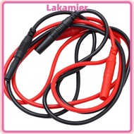 LAKA 1/2pcs Meter Test Lead Extension, Silicone CATII 1000V /32A Max Male-to-Female Banana Plug, 100