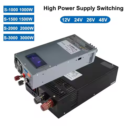 1000W 1500W 2000W 3000W High Power Switching Power Supply 220V to 12V 24V 36V 48V AC Supply Adjustab