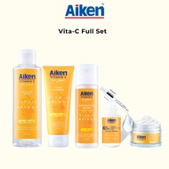 Aiken Vita-C Brightening Full Set | Skincare | Acne - free skin | pH-balanced | Brightens | Soothe &