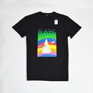 G-STAR Men's Round Neck Rainbow Cartoon Pattern Printed Cotton Short sleeved T-shirt