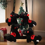 junmeng888 12cm Cute ck Horse Plush Toy Doll Keychain Bag Pendant Charms Car Keyring Accessories For