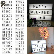 RL 【HW】DIY Black A4 Cinema Light Up Sign LED Letter Lamp Home Wedding Party Decor