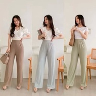 Knitted Rib Long Culottes Pants BB 45-85kg