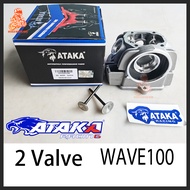 ATAKA Racing Cylinder Head 2 Big Valve Wave100/XRM110 23/27 24/28 25/29 26/30 27/31MM