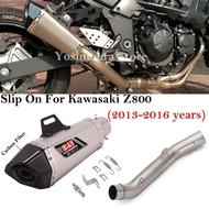 For Kawasaki Z8000 Z 800 2013 - 2016 Motorcycle GP Exhaust Escape Systems Modify Middle Link Pipe Ca