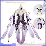 【Ready Stock】Honkai: Star Rail Fuxuan Cosplay Costume Full Set Wig Shoes New Game Women Fu Xuan Cos 