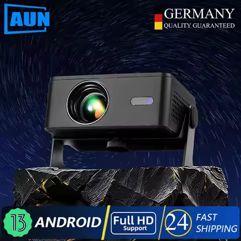 AUN A32 Pro Projector Android Portable Cinema Home Theater MINI LED VideoProjectors WIFI for Phone 4