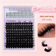 14-row Heat-fused Naturally Fluffy 3d False Eyelashes D-curl Extensions Eyelash C8r7
