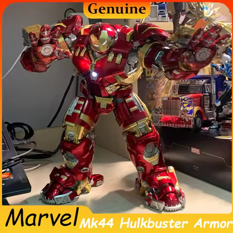 Marvel The Avengers Iron Man Mk44 Hulkbuster Armor 17.7in 1/7 Assembly Collection Anime LED Action F